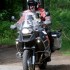 Zlot motocykli BMW 2011 czasy PRL w Bornem Sulinowie - Motocykl na lesnej drodze