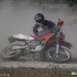 Zlot motocykli BMW 2011 czasy PRL w Bornem Sulinowie - Wywrotka Honda XR