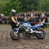 Zlot nie Pod Zapora otwarcie sezonu motocyklowego w Bielsku Bialej - palenie gumy