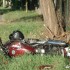 Wypadki motocyklowe w Polsce raport 2012 - Zniszczona Honda