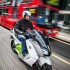 C Evolution elektryczny skuter BMW na igrzyskach w Londynie - ruch uliczny