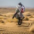 Kuba Przygonski zwyciezca etapu na Rallye du Maroc - wheelie w powietrzu