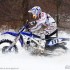 Lukasz Kurowski snieg zamiast blota - Yamaha YZ450F w akcji