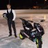 Rok Bagoros slowenski skuterowy stunt na lodzie - Rok Bagoros i jego maszyna