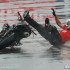 StuntGP ekstremalna jazda w ulewnym deszczu - Benjiamin Baldini motorcycle crash