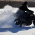 Stunt na lodzie - Jazda w sniegu motocyklem