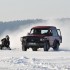 Stunt na lodzie - Kulig na sankach po jeziorze