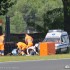 Wyscigowe Motocyklowe Mistrzostwa Polski relacja z Poznania - ambulans wypadek wmmp poznan