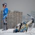 Motocykl zuzlowy na Spodku - zuzlowka na sniegu Jarek Hampel