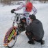 Treningi Ice Racingu nowy obiekt w Swietochlowicach - Michal Widera przed Startem
