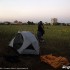 Skuterem do Wloch w strone toskanskich plaz - namiot na lonie natury