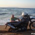 Kreta 2010 motocyklem po wyspie - xt660 zakopana na plazy motocyklem po Krecie 2010