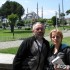 Motocyklem do Turcji Istambul - przed Blekitnym Meczetem