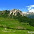 Motocyklem w Alpy w krainie agrafek - widok na gore