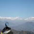 Motocyklem ze Szkocji do Nepalu Cel osiagniety - widok na gory Nepal
