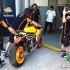 Marc Marquez rozbija swoja HondeRC213V - paddock Repsol