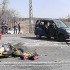 Tragiczny wypadek motocyklisty w Miasteczku Slaskim - wypadek kangoo