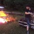 Rozpalanie ogniska Harleyem  motocyklowy survival - Rozpalanie like a boss