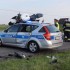 Radiowoz zajezdza droge sciganemu motocykliscie - policja zajechala droge motocykliscie
