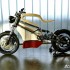 Prawie drewniany motocykl elektryczny dla hipstera - e raw studio