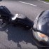 SMSuje podczas jazdy uderza w motocykliste - kolizja