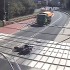 Prosto z Polski skuter na przejezdzie kolejowym - skuter na torach