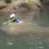 Przeprawa motocyklem przez wode po szyje - zatopiony motocykl