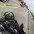 Nietypowe zderzenie motocykla z samochodem - motocykl po wypadku