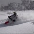 Caly na bialo Sniezne wyglupy na motocyklu - motocyklem po zaspach
