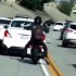Szczyt drogowego chamstwa Czy Twoje nerwy by to wytrzymaly - auto blokuje motocykliste