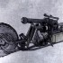 Motocykl z silnikiem diesla z napedem na wszystkie kola zrobiony ze zlewu kuchennego  profesjonalny odlot - motocykl z silnikiem diesla szkic