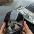Maly pasazer pelne wyposazenie  z psem na motocyklu FILM - Pies w kasku