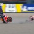 Jorge Lorenzo w powaznym stanie po wypadku na treningu w Assen - Lorenzo crash Brutal FP1 MotoGP Assen