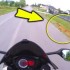 Zderzenie motocyklisty z sarna w Czestochowie  z perspektywy kierowcy - wypadek motocyklisty z sarna w czestochowie