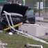 Autostrada A2 pijany kierowca mercedesa spowodowal wypadek na stacji paliw FILM - Autostrada A2 pijany kierowca wypadek