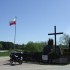 Trasa motocyklowa przez Kampinos i wzdluz rzeki Wkry TPM 6 - 07 Borkowo Monument upamietniajacy walki z bolszewikami