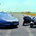 Tesla Model S Plaid vs Suzuki Hayabusa i Kawasaki ZX14R w wyscigu drag race FILM - drag race tesla vs kawasaki 5