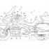 Motocykle Hondy z mechanizmem samokontrujacym Producent przedstawil patent dla modelu Gold Wing - honda gold wing samopoziomowanie 01