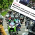 Motocyklisci chca zablokowac wszystkie stacje Orlenu w Jaroslawiu na Podkarpaciu - Motocyklisci grupa 1