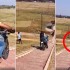 Glupia akcja na motocyklu moze zdazyc sie kazdemu Ale ten bohater bardzo przesadzil FILM - skok na motocyklu 1