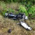 Motocyklista zostal potracony przez wlasny motocykl Nietypowy wypadek w powiecie plonskim - wypadek motocyklisty