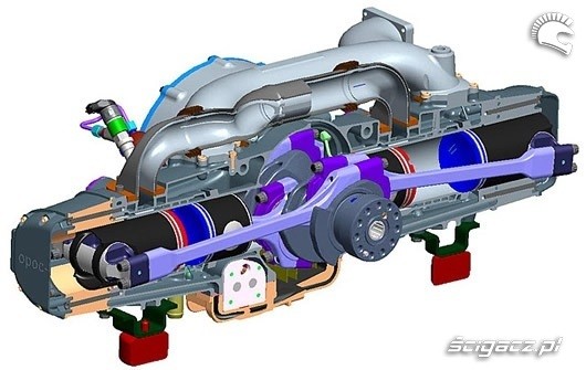 OPOC EcoMotors dwusuwowy silnik