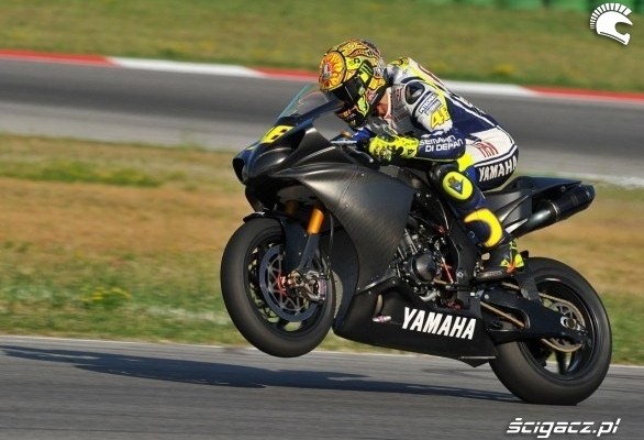 rossi misano test na gumie