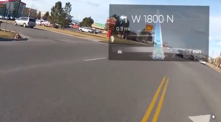 Google Glass na motocyklu z