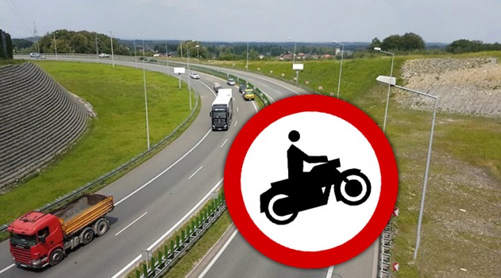 droga zakaz dla motocykli z