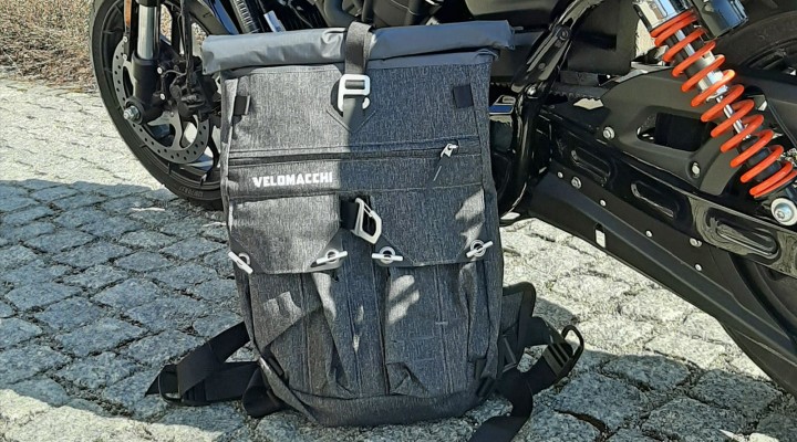03 Velomacchi Speedway Backpack 28L plecak motocyklowy  z