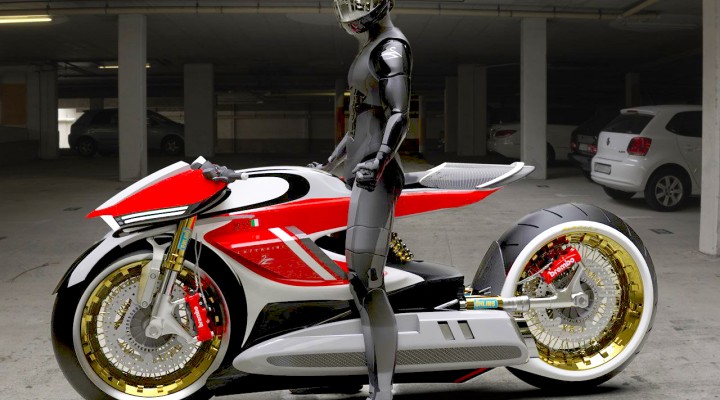 Lazzarini Design Hypercycle wydluzajacy sie motocykl z