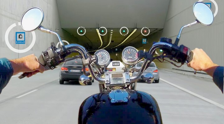 motocykl wzjazd do tunelu pod ursynowem z