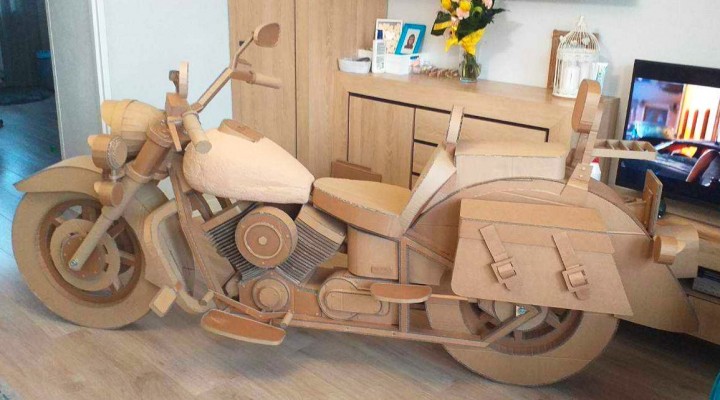motocykle z papieru z gliny i drewniane w polsce