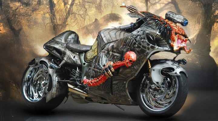 najbardziej straszne motocykle na helloween z